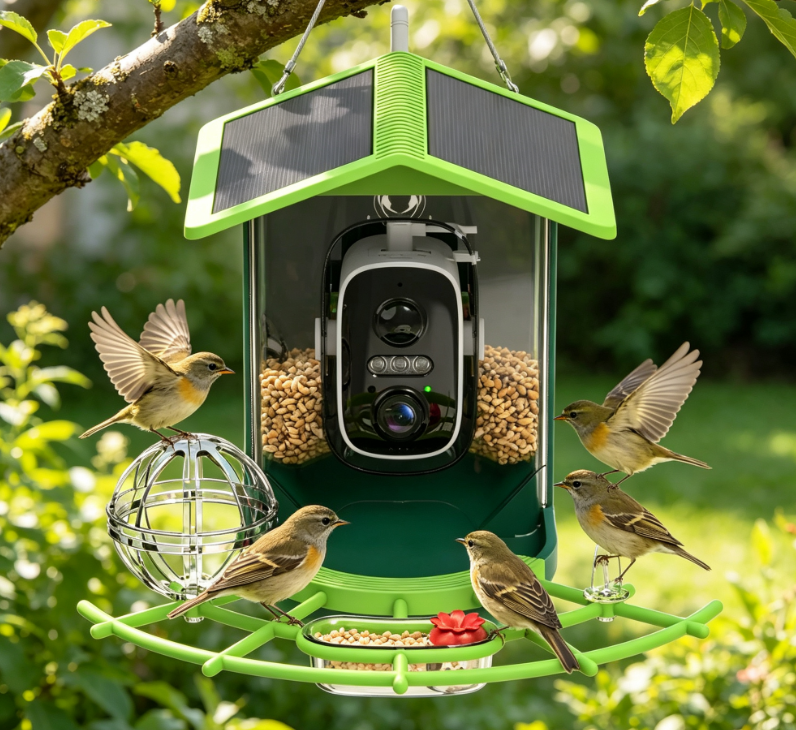Smart Bird Feeder Camera - Outdoor Waterproof AI Smart Bird Feeder