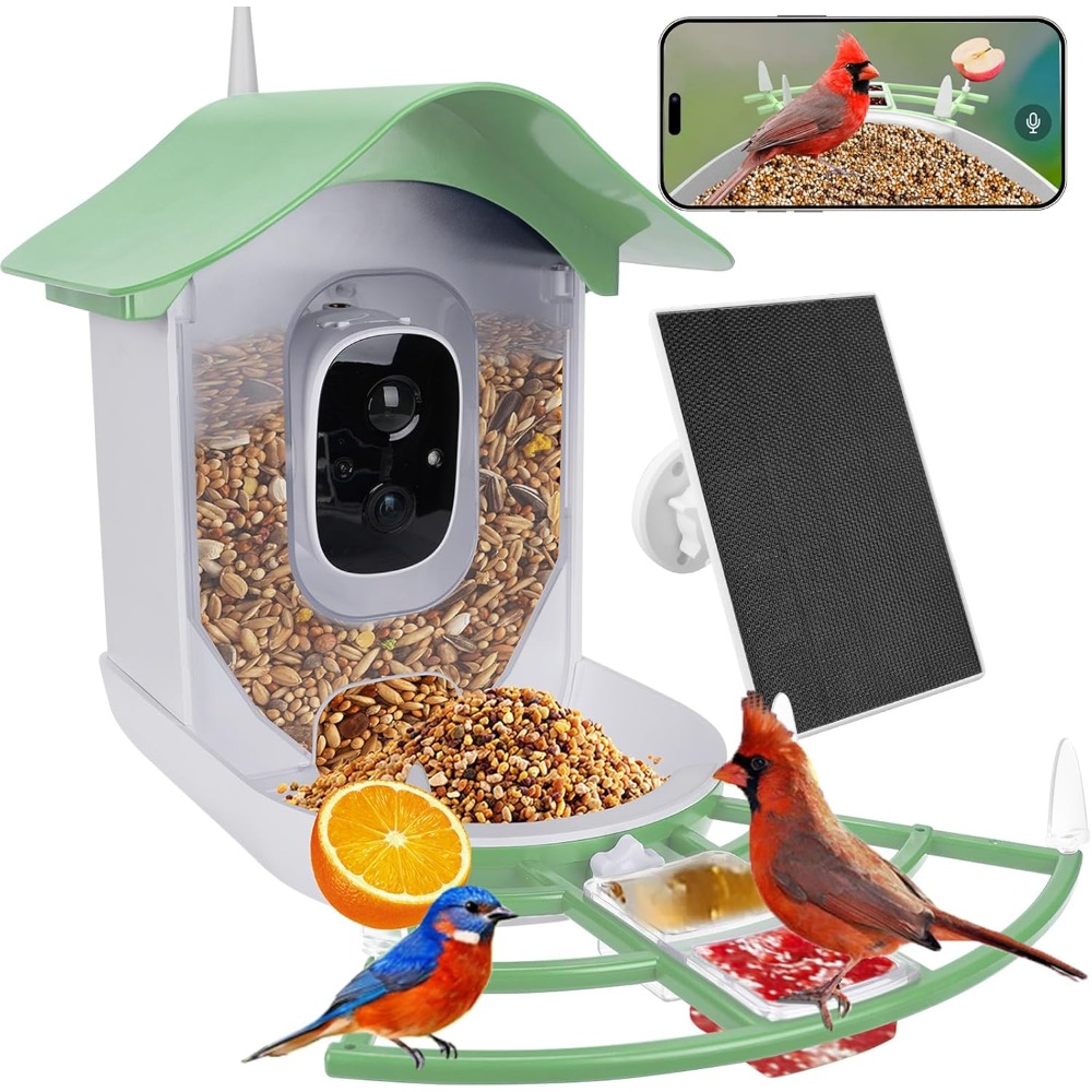 Solar Powered Smart Bird Feede - Smart Bird Feeder Camera review and price