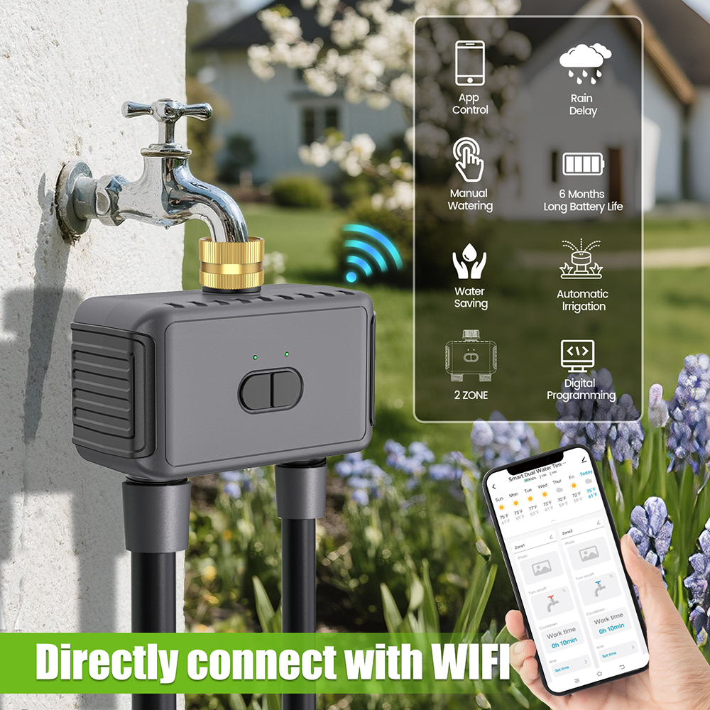 Wifi Automatic Water Timer Dua - Smart Garden Outdoor review and price