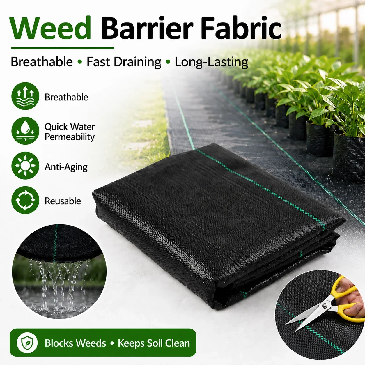 Water Permeable Weed Barrier F - Smart Garden Greenhouse review and price