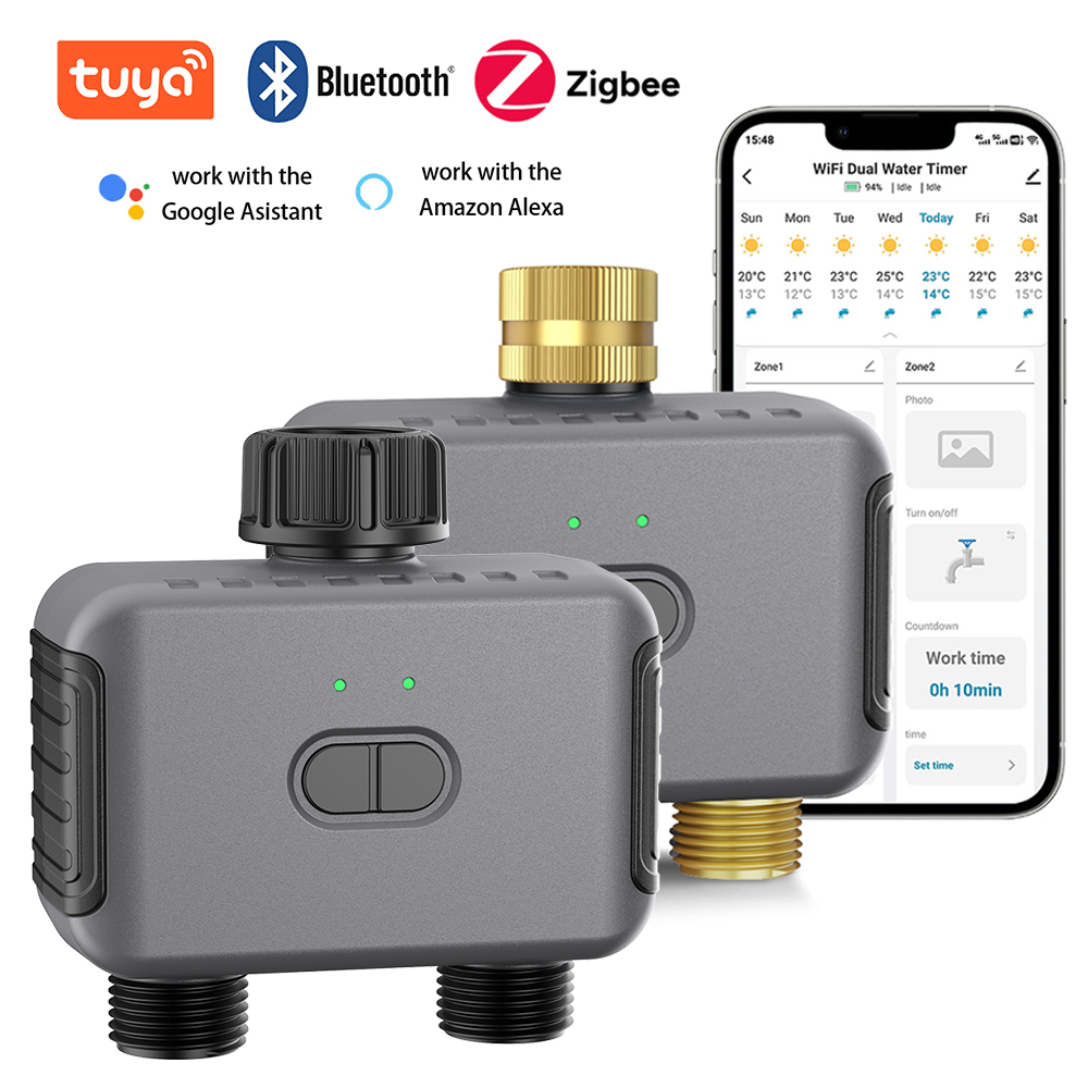 Tuya Smart Dual Water Timer Bl - Smart Garden Outdoor review and price