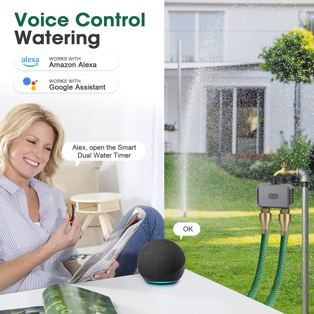 Tuya Smart Dual Water Timer Bl - Smart Garden Outdoor review and price