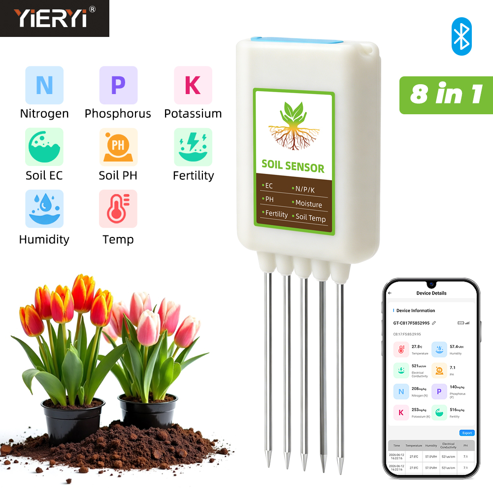 Yieryi Bluetooth 8 in 1 Soil T - Smart Garden Greenhouse review and price