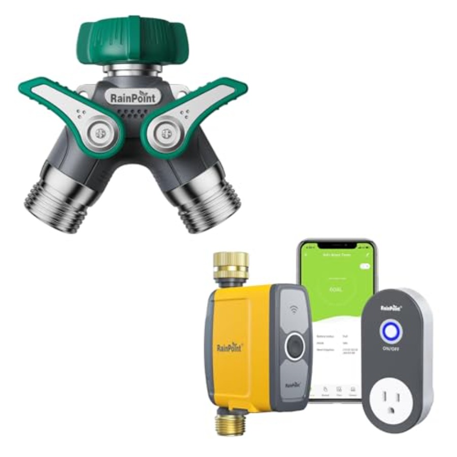 2-Way Garden Hose Splitter wit - Smart Garden Construct review and price