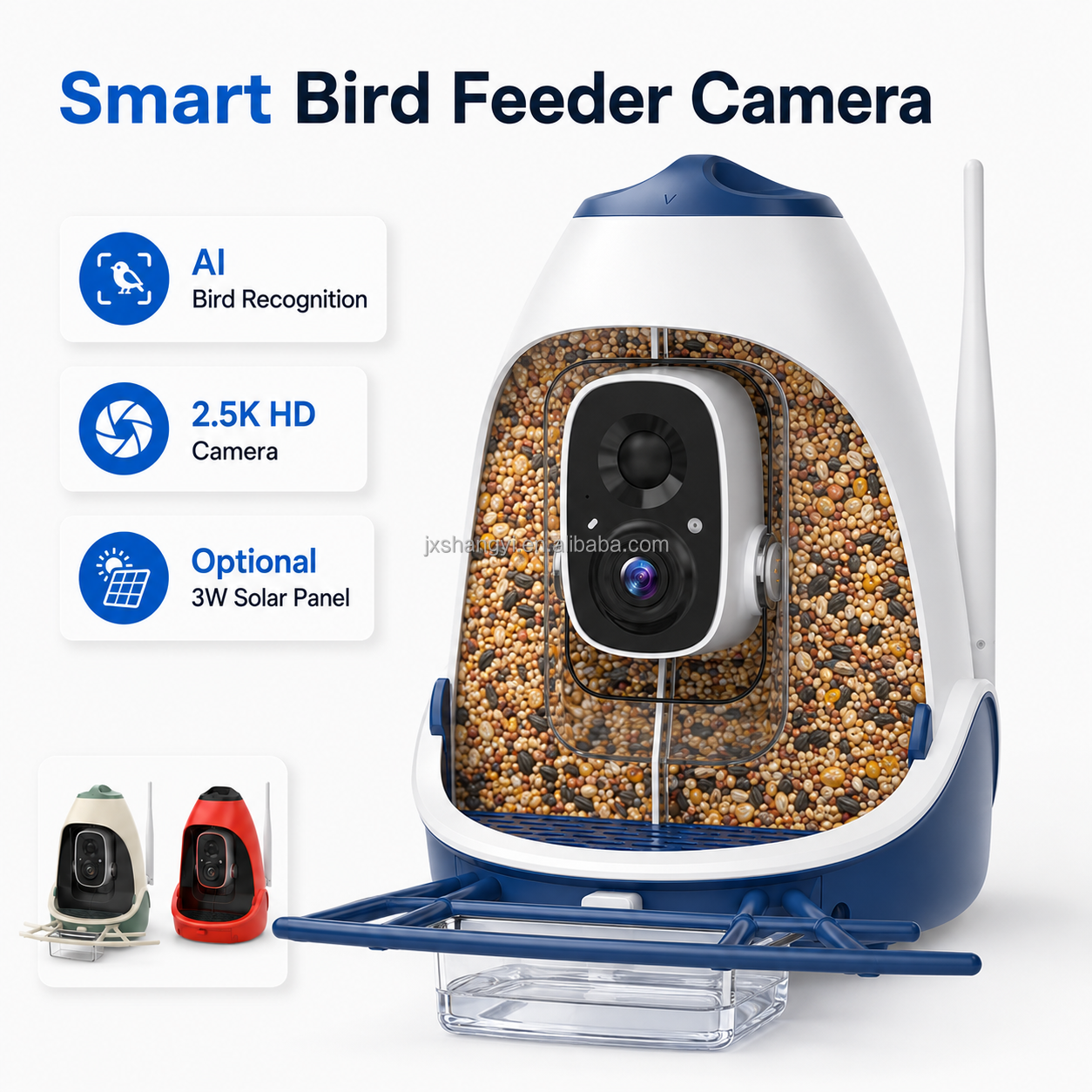 Wholesale IP65 Waterproof Long - Smart Bird Feeder Camera review and price