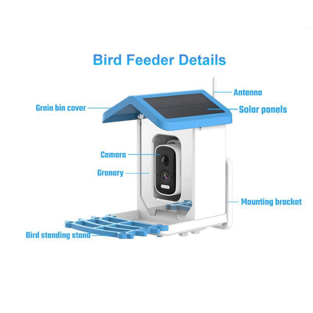 Solar 5 million Wifi with came - Smart Bird Feeder Camera review and price