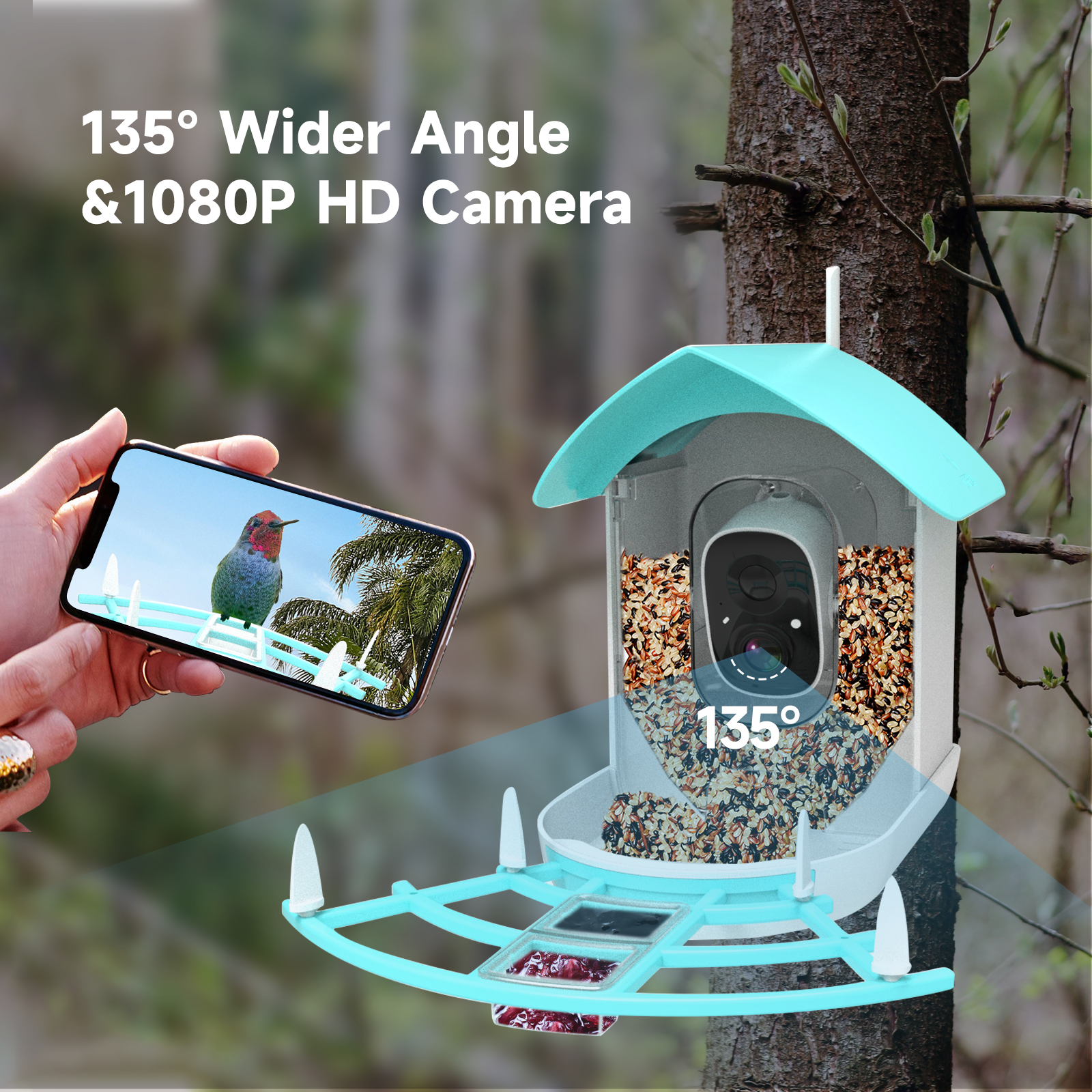 Wireless Automatic Pet Feeder  - Smart Bird Feeder Camera review and price