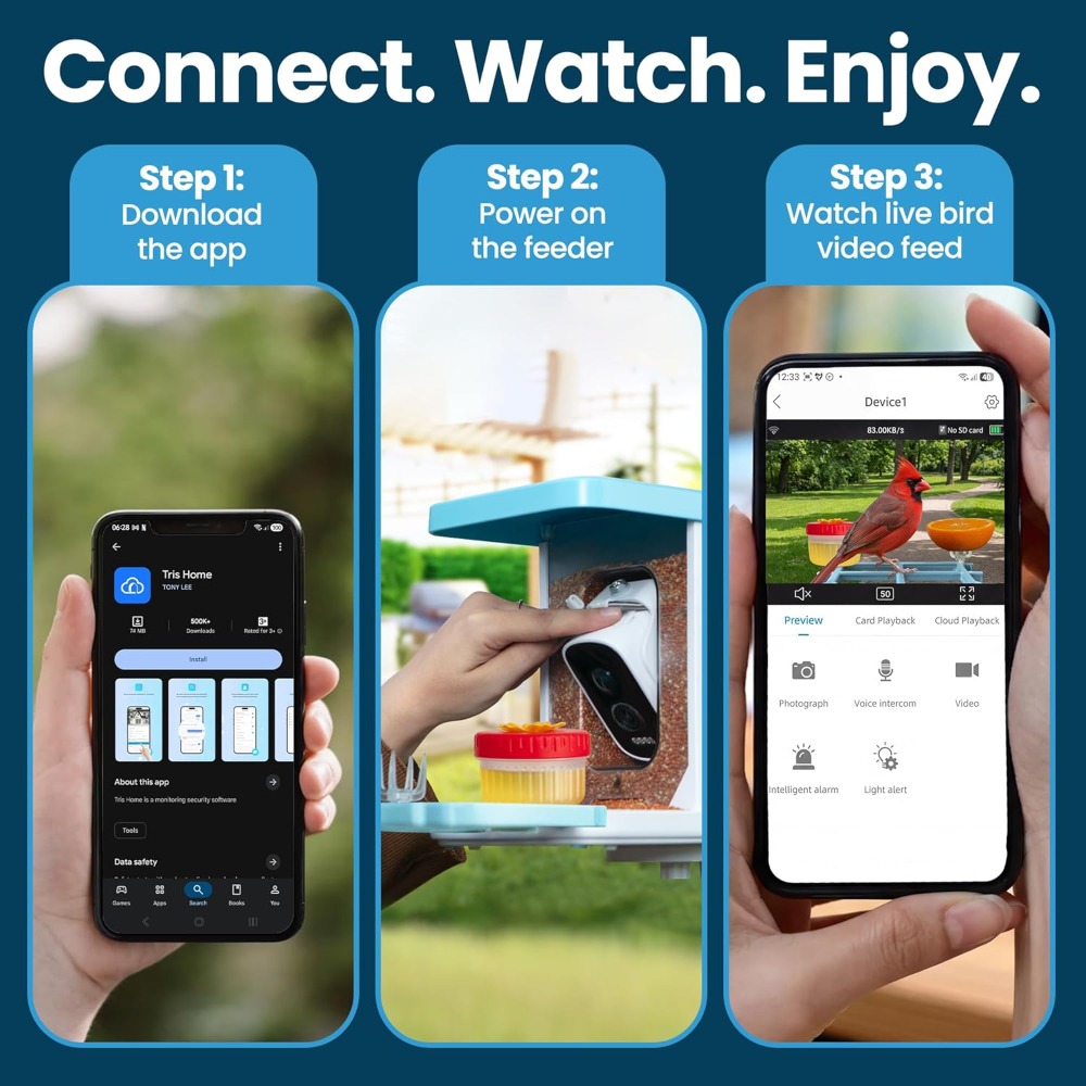 AI Smart Bird Feeder with Came - Smart Bird Feeder Camera review and price