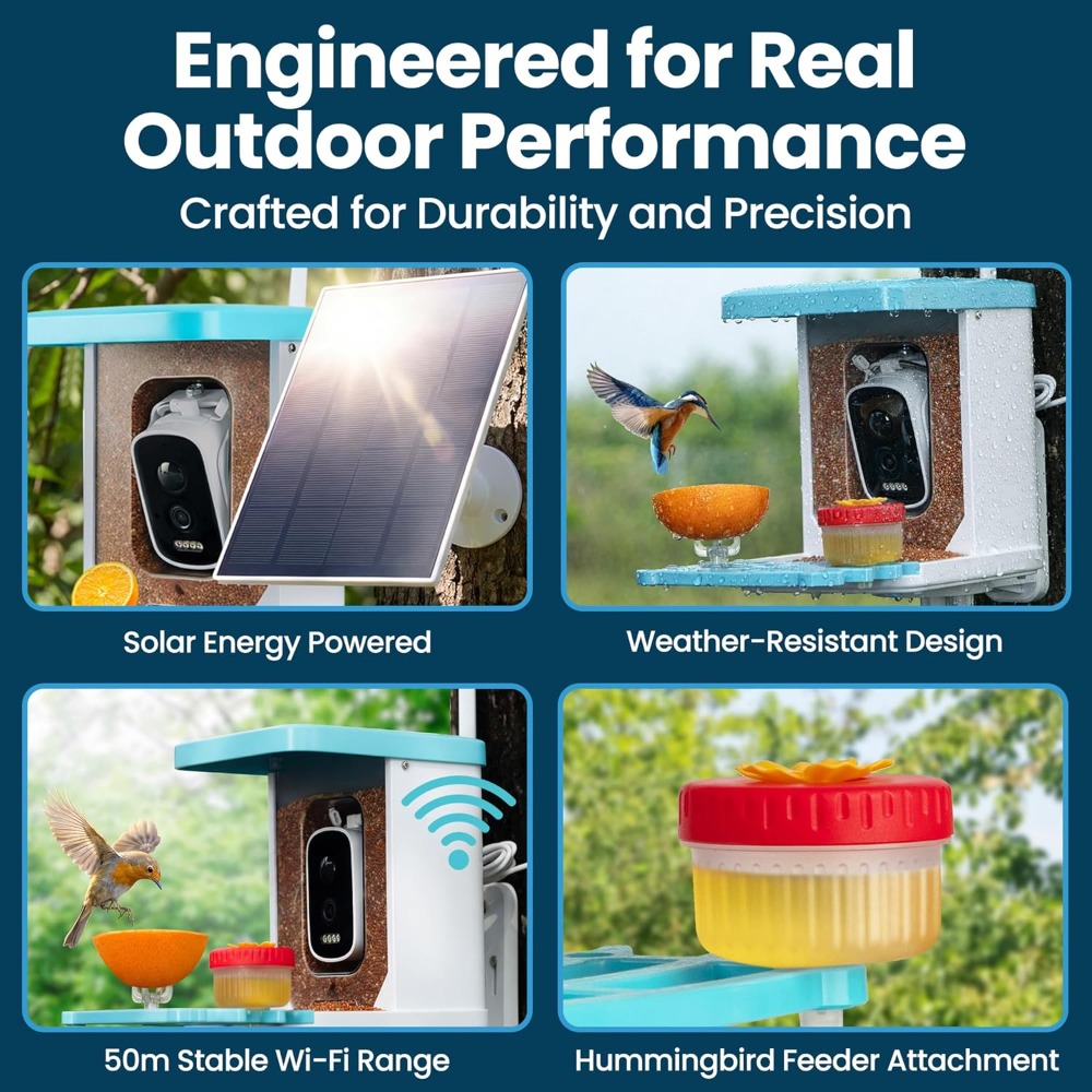 AI Smart Bird Feeder with Came - Smart Bird Feeder Camera review and price