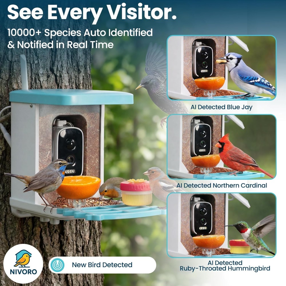 AI Smart Bird Feeder with Came - Smart Bird Feeder Camera review and price