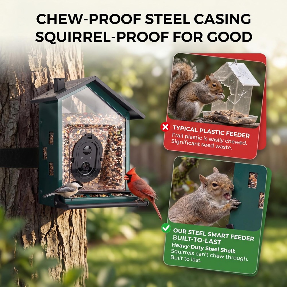 Smart Bird Feeder with Camera, - Smart Bird Feeder Camera review and price